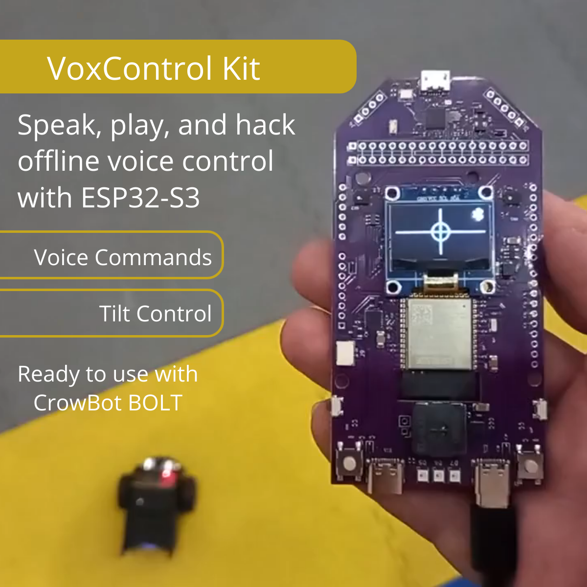 VoxControl Kit - Offline Voice Controller (ESP32-S3)