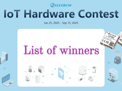Congratulations! The winners of the IoT Hardware Contest!