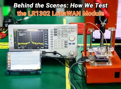 how we test the lorawan module