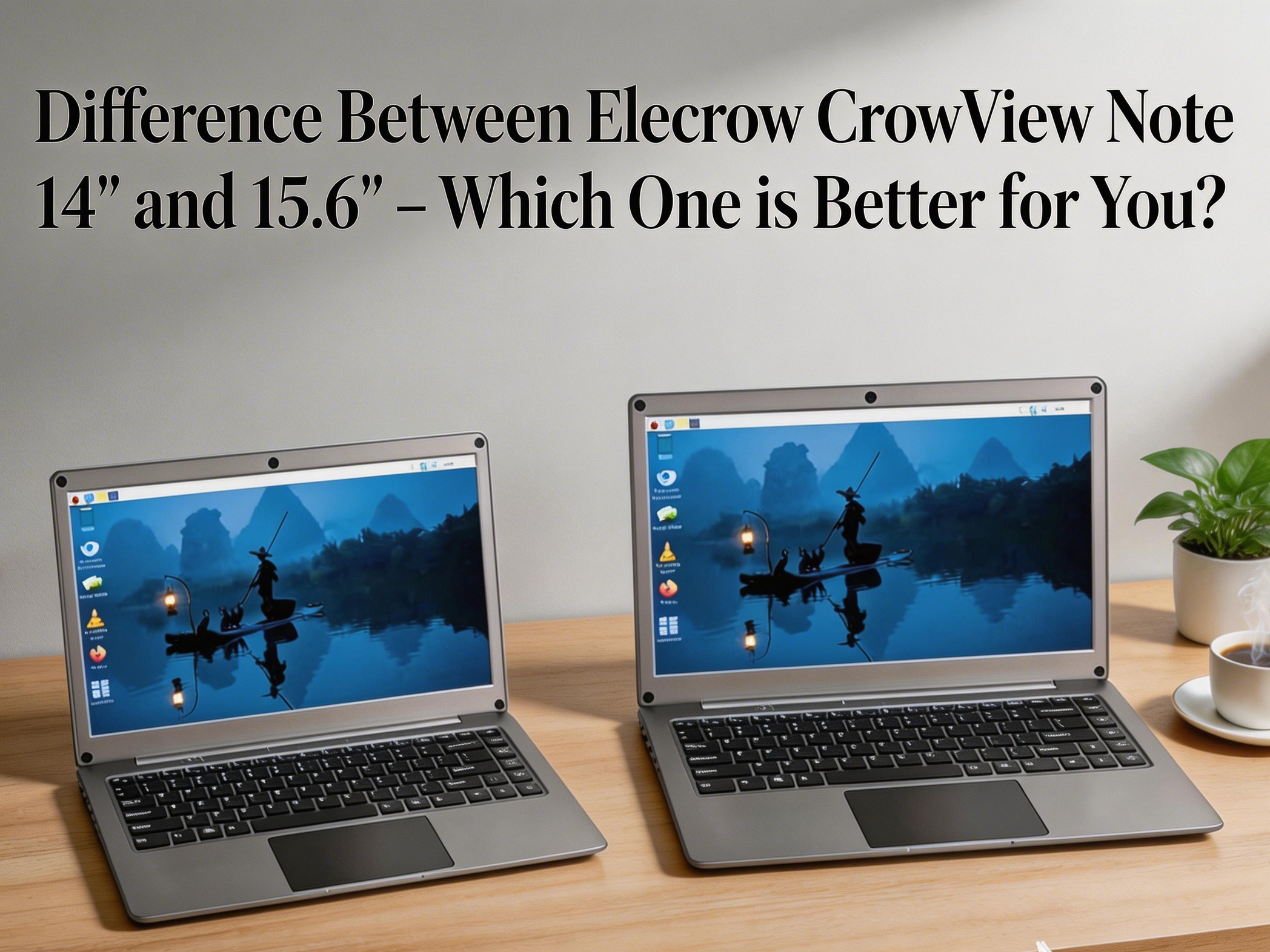 Difference Between Elecrow CrowView Note 14" and 15.6" – Which One is Better for You?