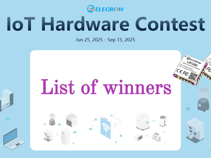 Congratulations! The winners of the IoT Hardware Contest!
