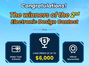 Congratulation the winners of the 2nd Electronic Design Contest!