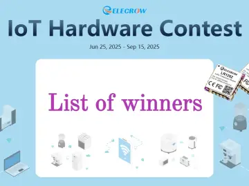 Congratulations! The winners of the IoT Hardware Contest!