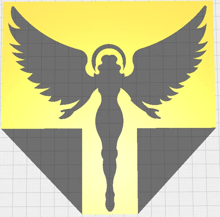 Angel stencil