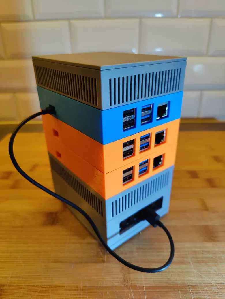 Raspberry Pi Rack for different models and SSD