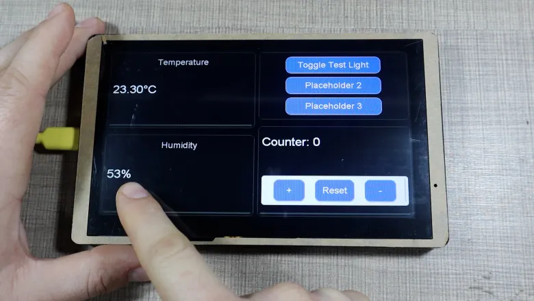 Smart Home Dashboard with ESPHome