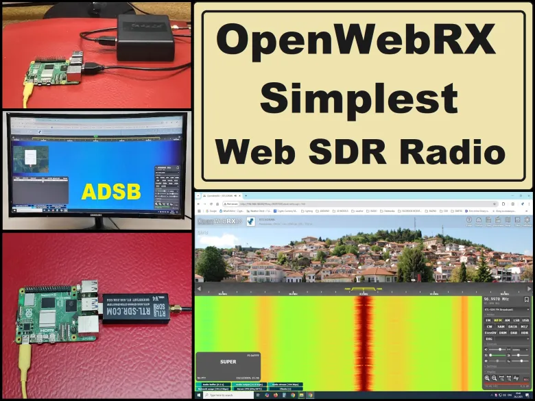 OpenWebRX - Simplest Rasprberry Pi + RTLSDR Web SDR Radio