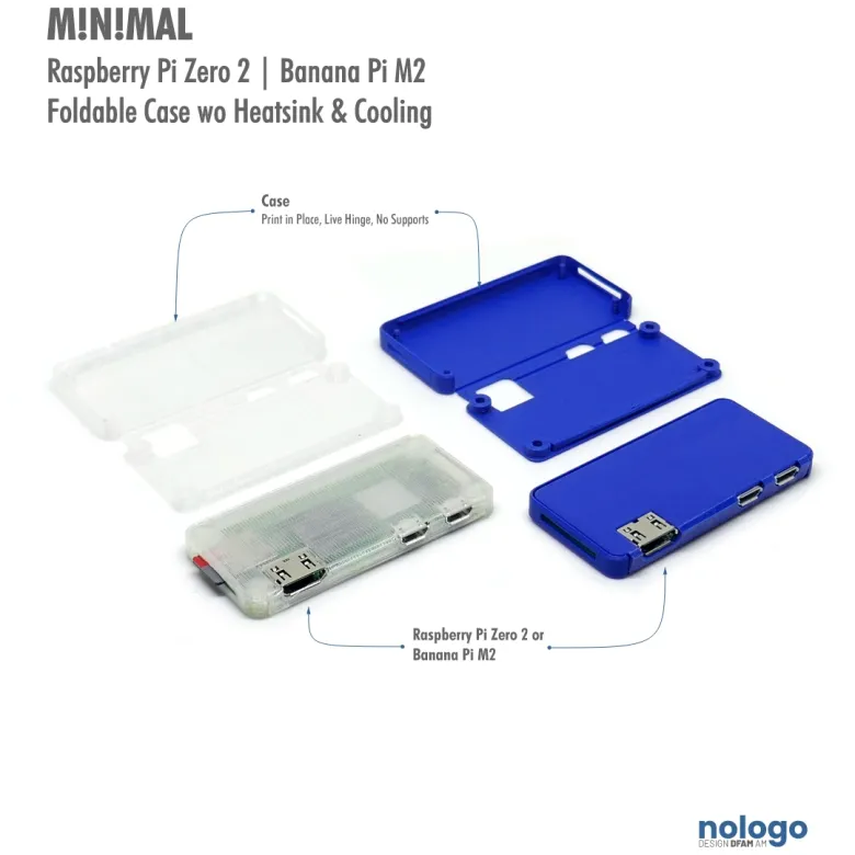 M!N!MAL 0 - Raspberry Pi Zero 2 Case