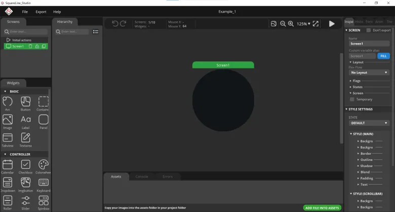 First steps with LVGL and SquareLine Studio [CrowPanel 1.28]