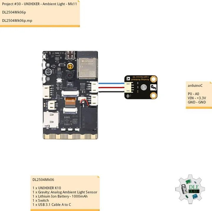 Project #30 - UNIHIKER - Ambient Light - Mk11