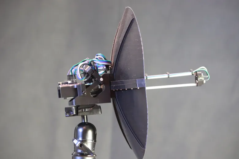Acoustic Parabola with NLMS Adaptive Filtering on