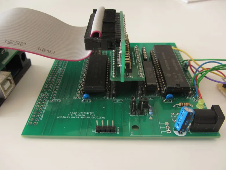 TMS70C02 single board computer in two parts
