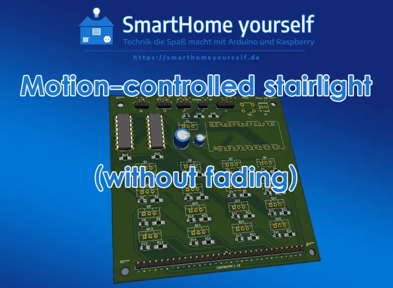 Motion-Controlled LED Stairlight - 16 Steps (without fade)