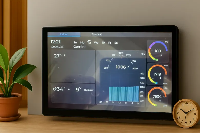 Weather & Air Quality Station (EnSens Add-on & CrowPanel)