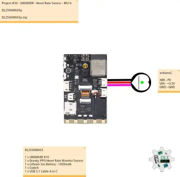 Project #30 - UNIHIKER - Heart Rate Sensor - Mk16