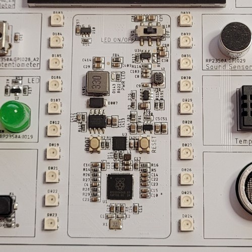 integrated board with the RP2350 