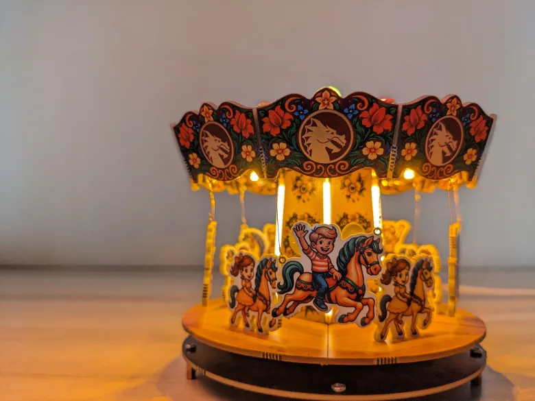 Colorful Merry Go Round Ride
