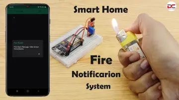 NodeMcu ESP8266 Blynk Fire Alarm Security Notification