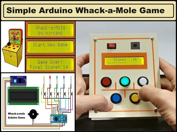 DIY Simple  Arduino Whack-a-Mole Game