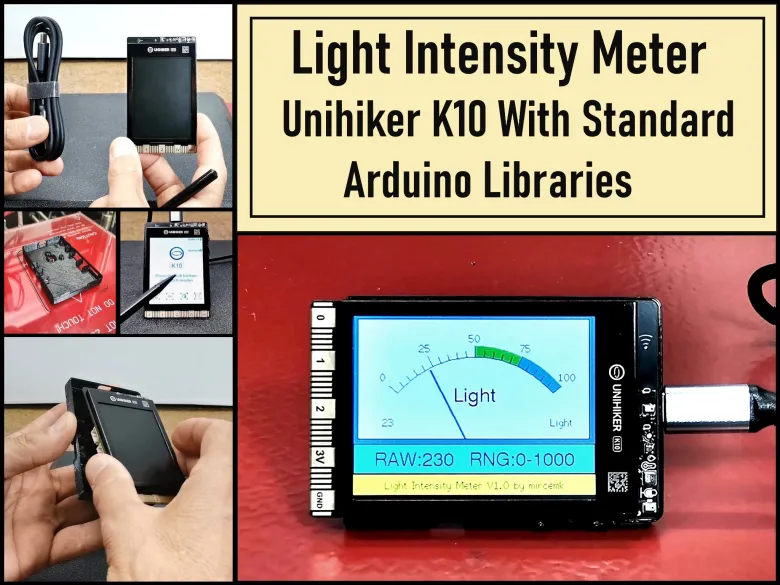 Light Meter Project - Making Dfrobot Unihiker K10 Work with