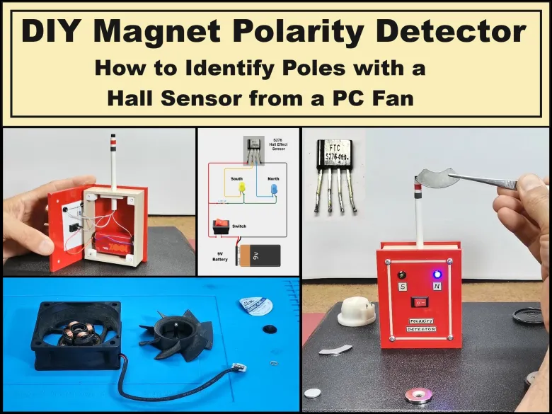 DIY Magnet Polarity Detector - PC Fan Hall Sensor