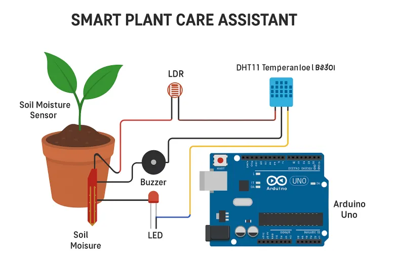 Smart Plant Care Assistant – Arduino-Based Plant Monitor