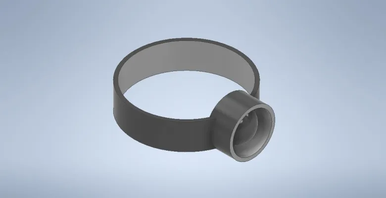 Goggles & Strap (Black Ring with Grey Lens)