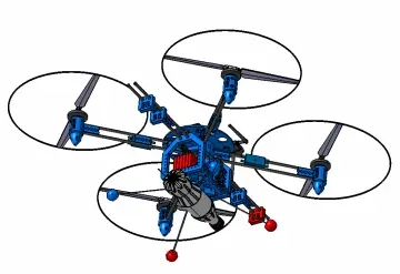 Quadcopter Vtol X650 drone