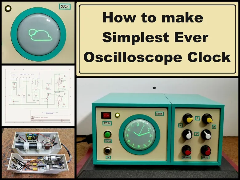 How to make Simplest ever Oscilloscope Clock