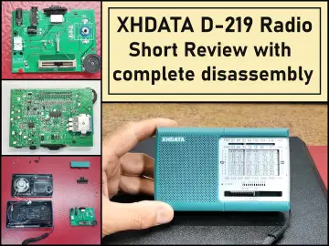 XHDATA D-219 Radio Short Review with complete disassembly