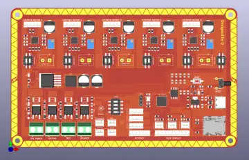 Motherboard for 3d printer using Rp2040 microcontroller