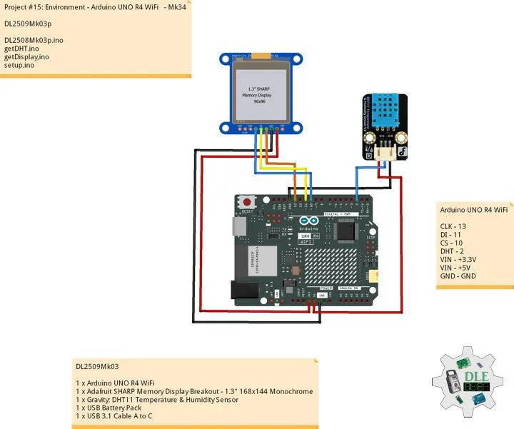 Project #15: Environment - Arduino UNO R4 WiFi - Mk34
