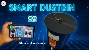 This Dustbin Can Move Anywhere! (Arduino + Smartphone Contro