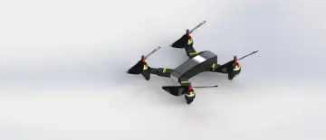 Quadcopter Y1101 with 6'' NACA-M18 Model Propellers