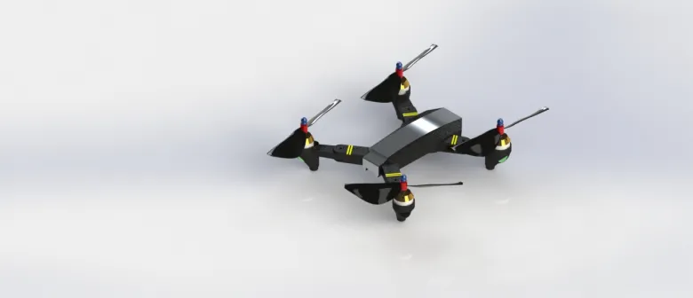 Quadcopter Y1101 with 6'' NACA-M18 Model Propellers