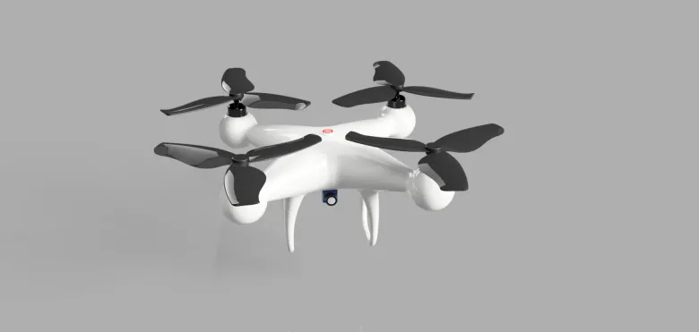 Mini Smart Drone with Custom PCB Lighting System