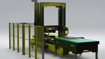 Automatic Pallet Depalletizer with Smart Calibration & Vacuu