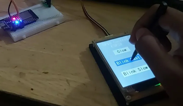 GPIO Control in ESP32 using Nextion Discovery Series Display