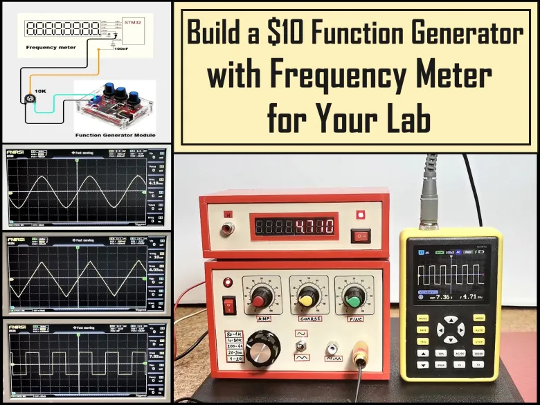 Build a $10 Function Generator with Frequency Meter for Your