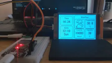 Weather Clock using Nextion Discovery Series Display and ESP