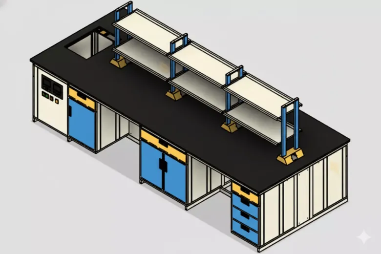 Ergonomic Laboratory Workbench Table