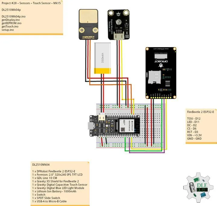 Project #28 – Sensors – Touch Sensor – Mk15