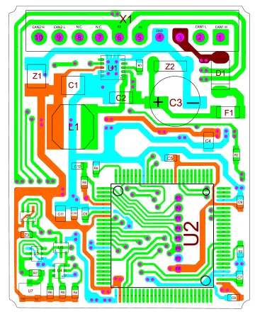 PCB Reverse enginnering : 2 layers , pcb2