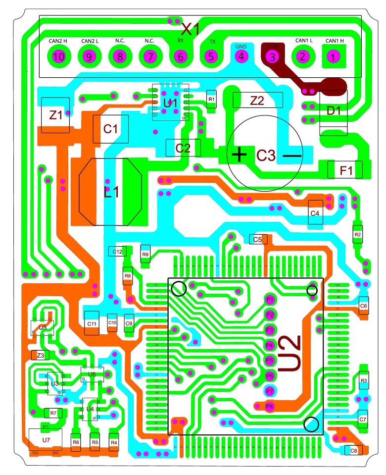 PCB Reverse enginnering : 2 layers , pcb2