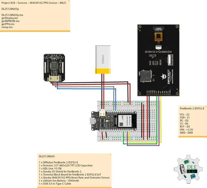 Project #28 – Sensors – MAX30102 PPG Sensor – Mk21