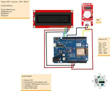 Project #28 – Sensors – PIR – Mk23