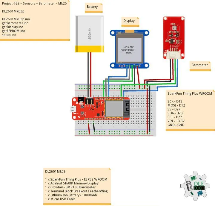 Project #28 – Sensors –  Barometer – Mk25
