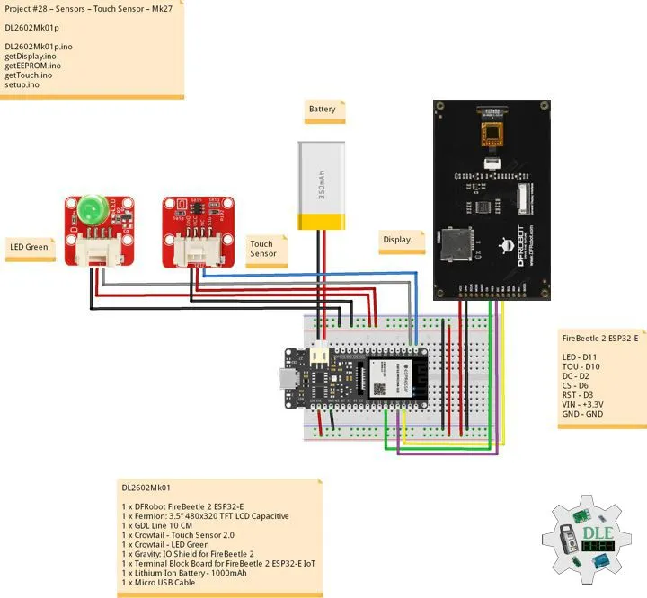 Project #28 – Sensors – Touch Sensor – Mk27