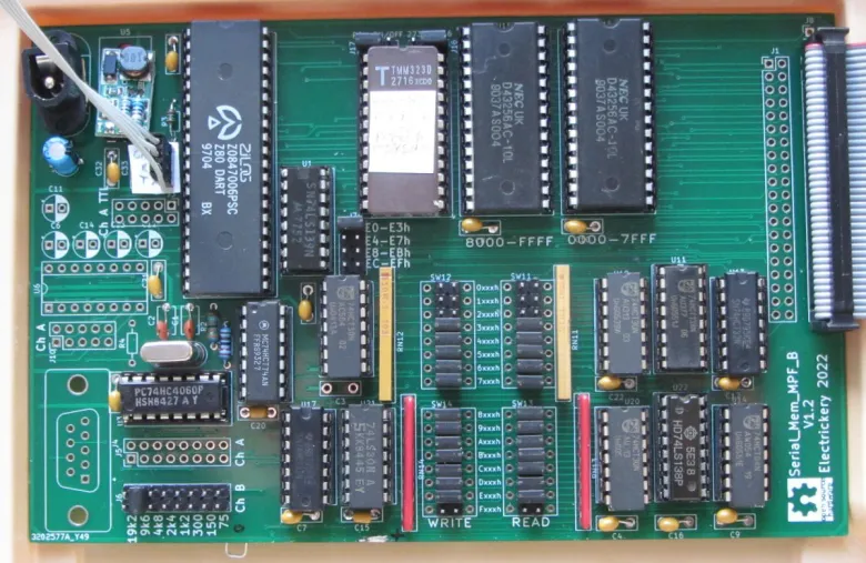 Serial + Memory Card for the Microprofessor MPF-IB