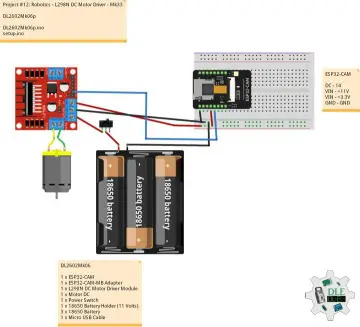 Project #12: Robotics - L298N DC Motor Driver - Mk33
